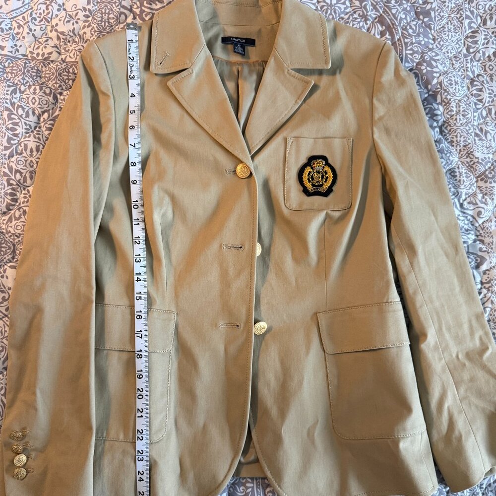 Nautica Women's Khaki Blazer Size Medium